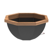 Банный чан 8 граней с обшивкой (Чёрный) Банный чан 8 граней с обшивкой (Чёрный)